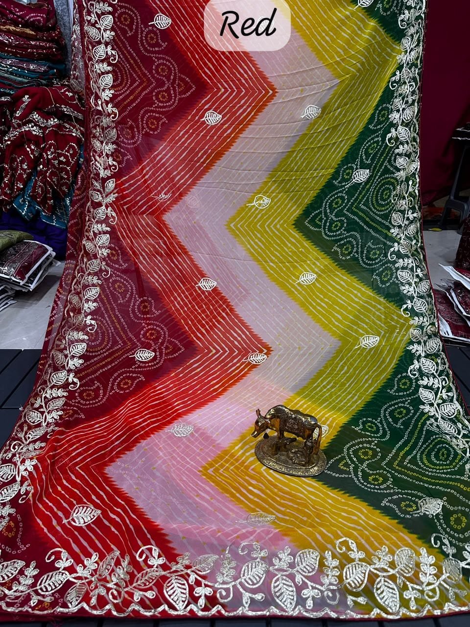 Bridal Bandhani Saree